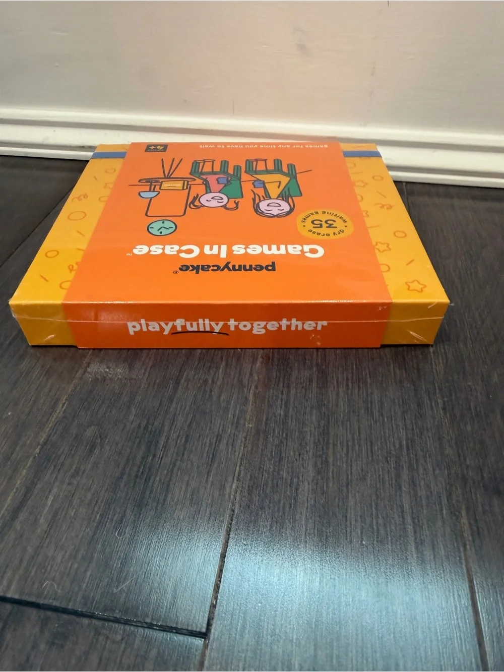 NWT Pennycake Games In Case Travel Activity Set - Orange Games on the Go Kids